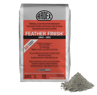 Ardex Feather Finish Quick-Set Self-Drying Cement-Base Underlayment 10 lbs Gray