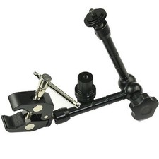 11" Articulating Magic Arm Super Clamp for DSLR Rig Camera to Monitor LED