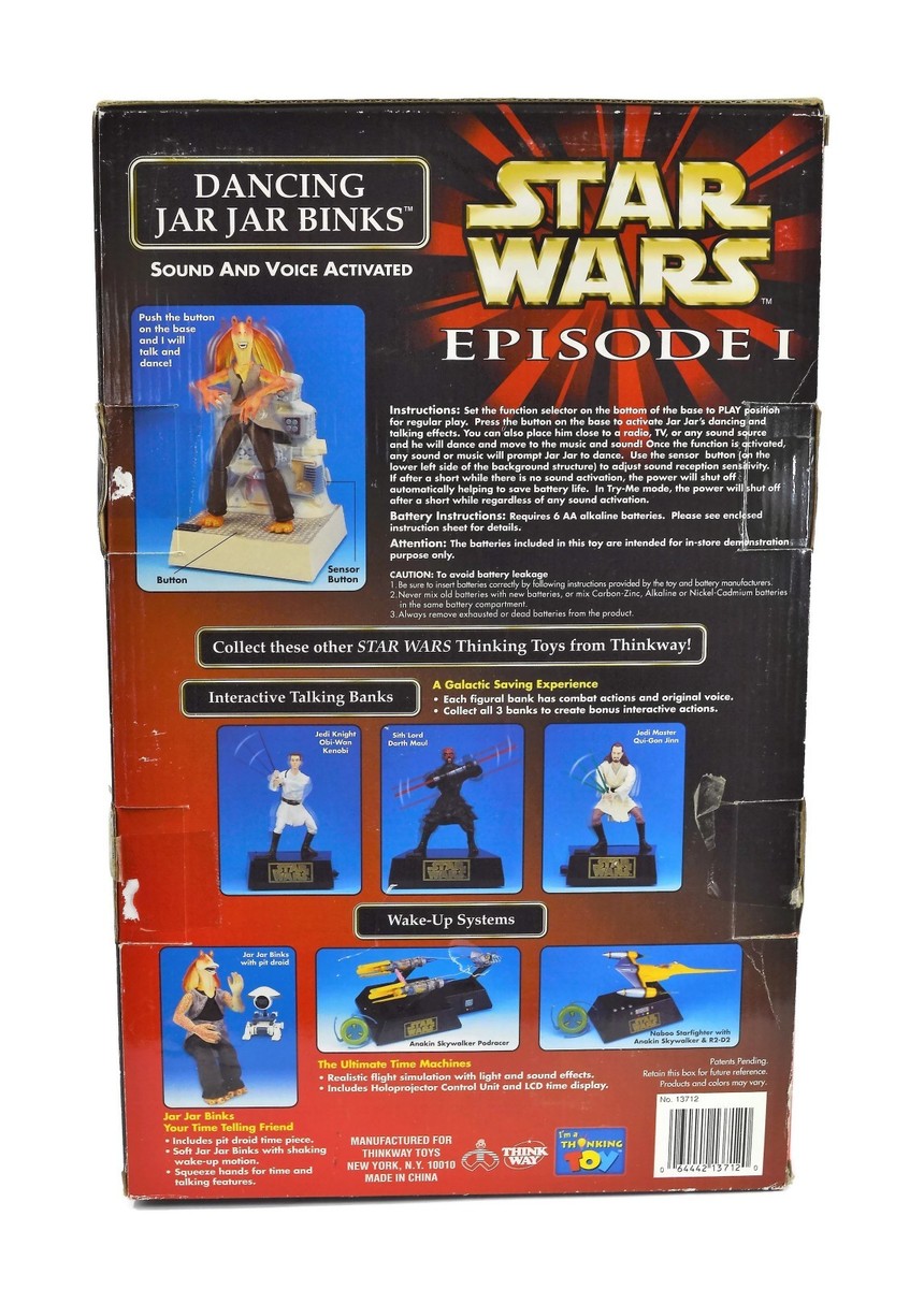 Star Wars Episode 1 Dancing Jar Jar Binks Sound and Voice
