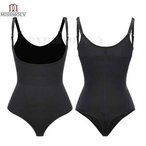 Women Shapewear Bodysuit Waist Trainer Tummy Control Underbust Full Body Shaper - Picture 41 of 47