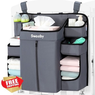 Sweeby Diaper Organizer Grey Crib