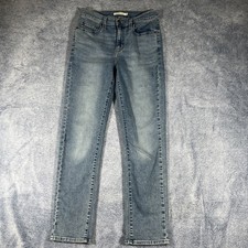 Levi's 724 High Rise Straight Leg Jeans Women's 29x30 Stretch Fade Whiskers