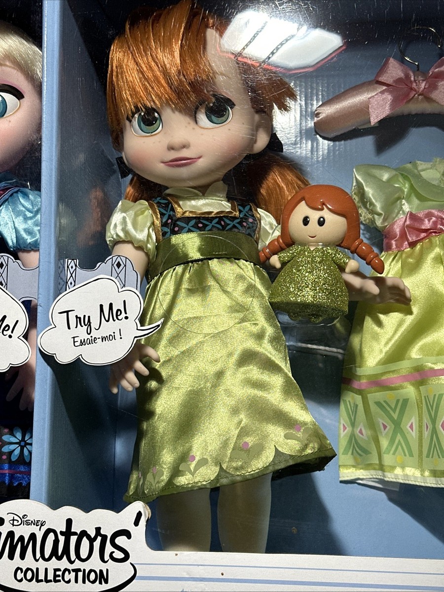 Disney Store Animators' Collection Anna & Elsa Deluxe Gift Set
