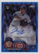 2023 Topps Chrome Update Blue RayWave Refractor 5/150 Justin Steele Auto 3do