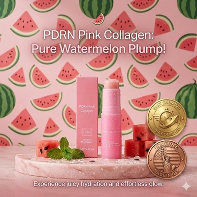 PDRN Korean Beauty Pink Collagen Volume Multi Balm Hydrating Face Moisturizer