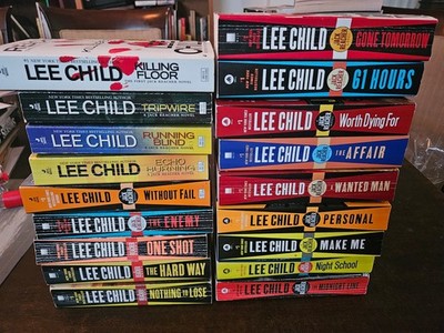 Lee Child: lot 18 Jack Reacher PB Killing Floor Enemy One Shot 61 Hours Affair++