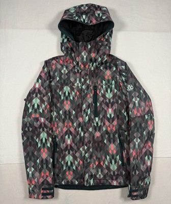 686 InfiDRY Womens XS Snowboard Jacket Geometric Waterproof 10K Breathable