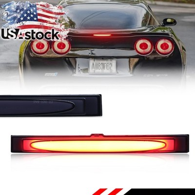 Smoked F1 Strobe Featured LED Trunk Lid 3rd Brake Light For 2005-13 C6 Corvette