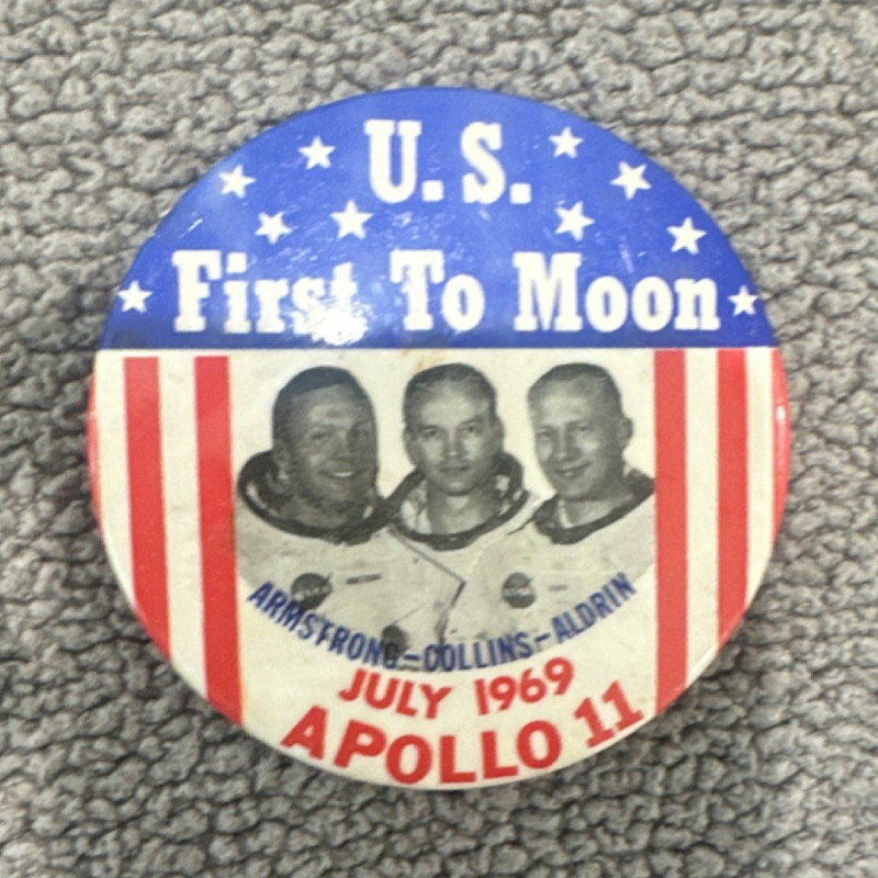 Apollo 11 NASA Pin 1969 Astronauts Space Travel Commemorative