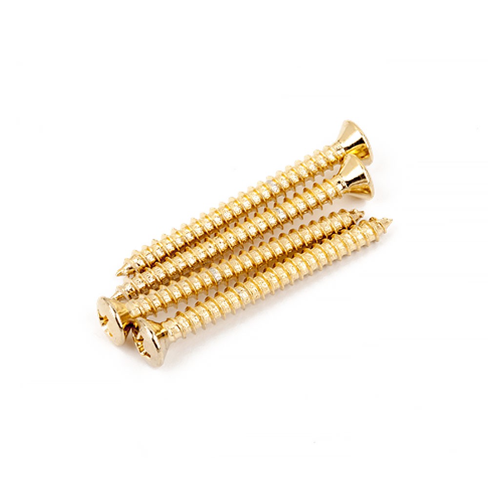 Fender Neck Mounting Screws Set of 4 (Gold)