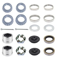 2 Sets 3500 lb Trailer Axle Bearing Kits, L68149 L44649 Boat Wheel 20Pcs Plugs