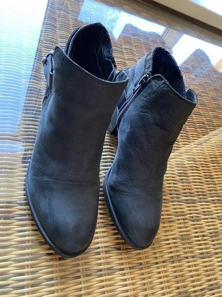 Women Aldo Brue Boots Black Leather 36 #4R9Q
