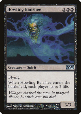Howling Banshee #100 (LP) Magic 2011 M11 Magic MTG