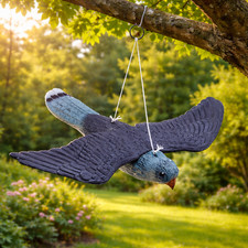 Decoy Hawk Garden Falcon Bird Pest Deterrent Cat Repeller Flying Pond Scarer 21'