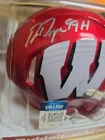 RON DAYNE Autographed mini helmet authenticated Wisconsin