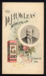 1895 St Louis Dr. J.H. McLEANS LIVER & KIDNEY BALM Patent Medicine Ad Folder