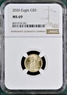 2026 $5 AMERICAN 1/10 OZ GOLD EAGLE NGC MS69