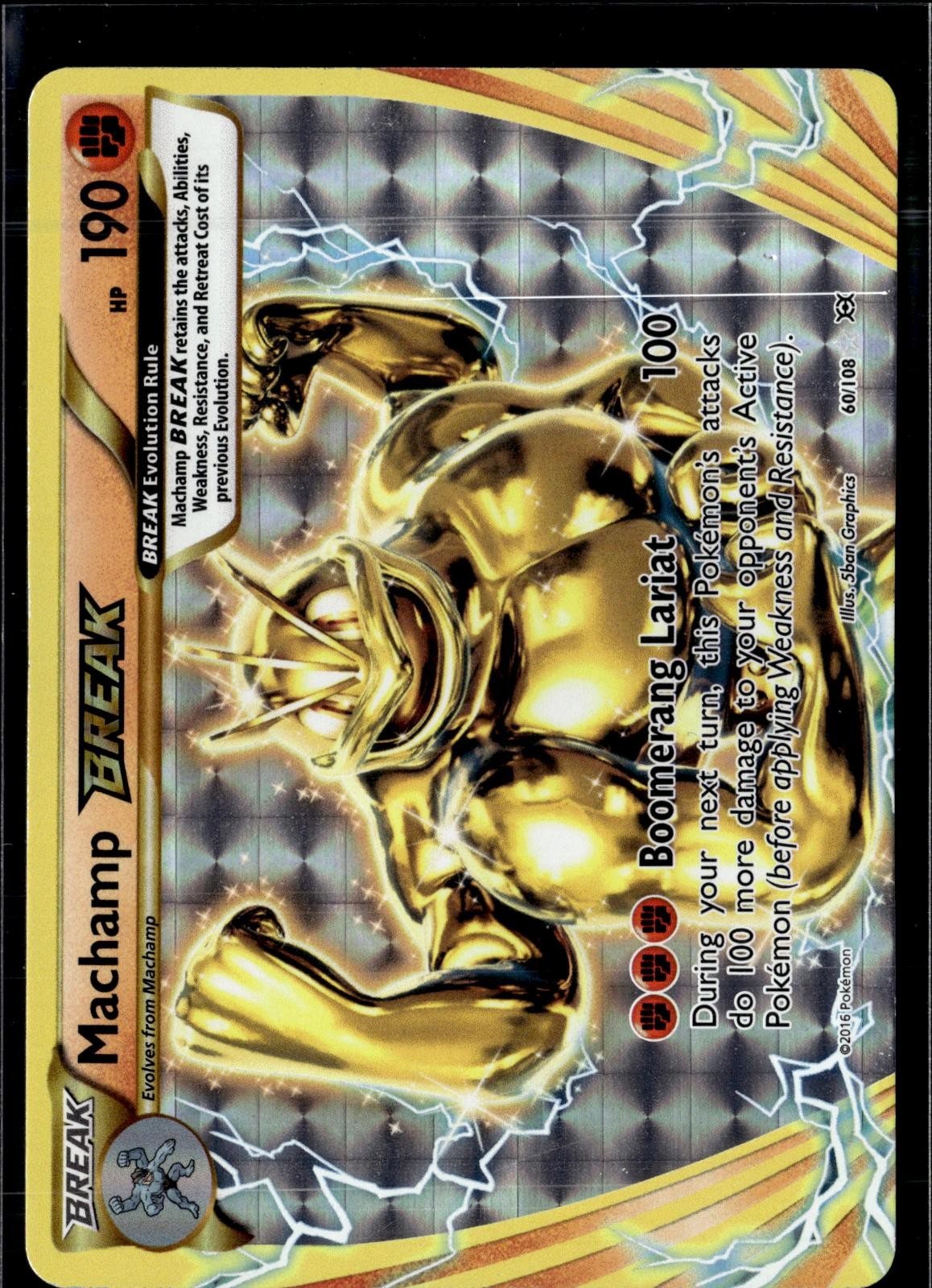 Machamp BREAK 60/108 BREAK Rare Evolutions Pokemon Holo Lightly Played