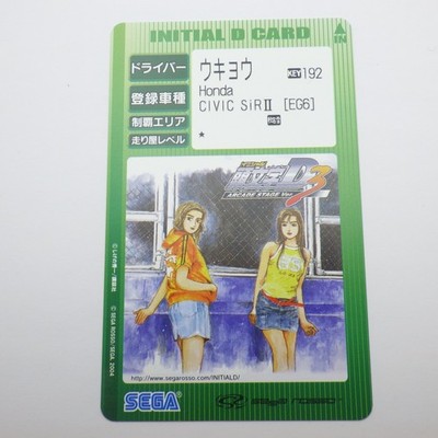 Japanese SEGA Initial D Card Arcade Stage Version 3 Mako Sato Sayuki 2004