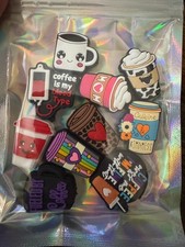 10 pc Coffee Mix Silicone Focal Beads - DIY - Beadable 036