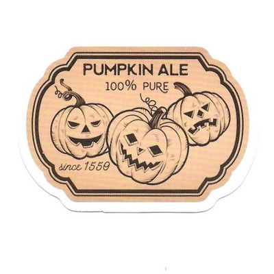 Pumpkin Ale Jack O Lantern Sticker Halloween Beer Label Vinyl Die Cut Scrapbook