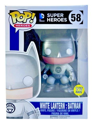 Funko Pop! DC Super Heroes White Lantern Batman #58 Exclusive GITD New