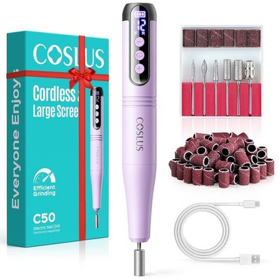 12-Speed LED Cordless Electric Nail Drill for Gel Removal Manicure Nail Art