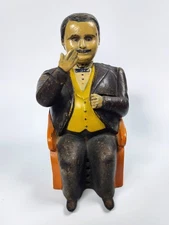 1873 Antique Tammany Cast Iron Mechanical Bank All Original J&E Stevens