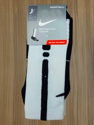 New Nike Hyper Elite Dri-Fit Basketball Crew Socks - SIZE LARGE