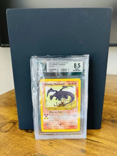 ⭐️2002 Pokemon Neo Destiny Shining Charizard #107 BGS 8.5 / EXTREMELY RARE!!⭐️