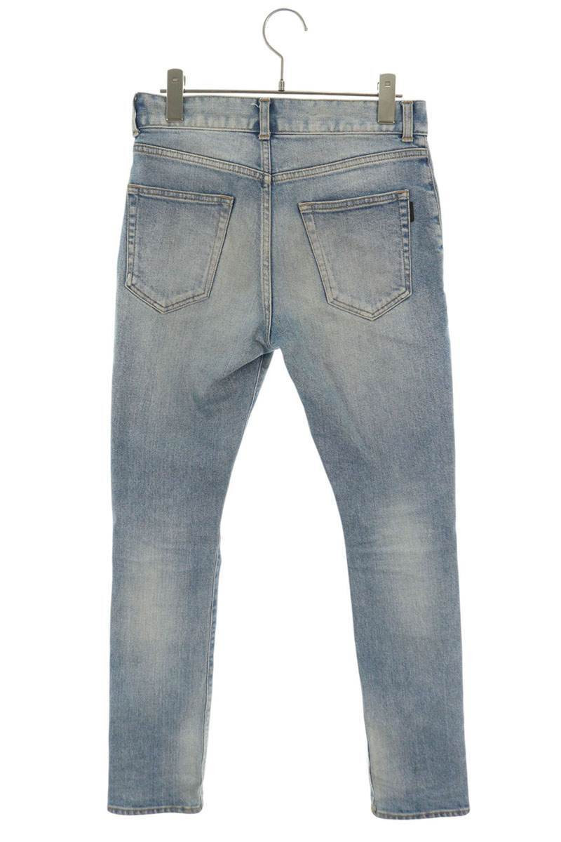 SAINT LAURENT knee crash studs pants