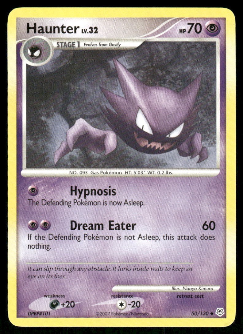 Pokemon Tcg Haunter #50 Pokemon Diamond & Pearl LP
