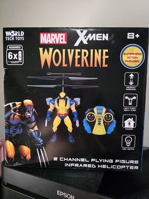 Marvel X-Men Wolverine 2CH Jetpack Flying Figure IR Helicopter Remote Control  