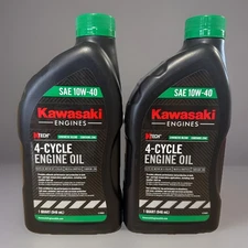 Kawasaki 10W-40 Synthetic Blend 4-Cycle Engine Oil (2-Pack) Quarts Genuine OEM