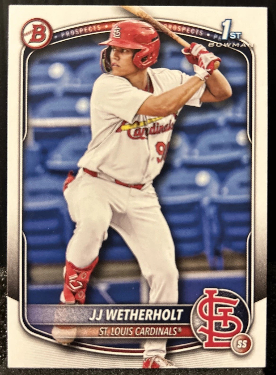 JJ Wetherholt 2025 Bowman 1st Prospects 1st Paper St. Louis Cardinals #BP-22