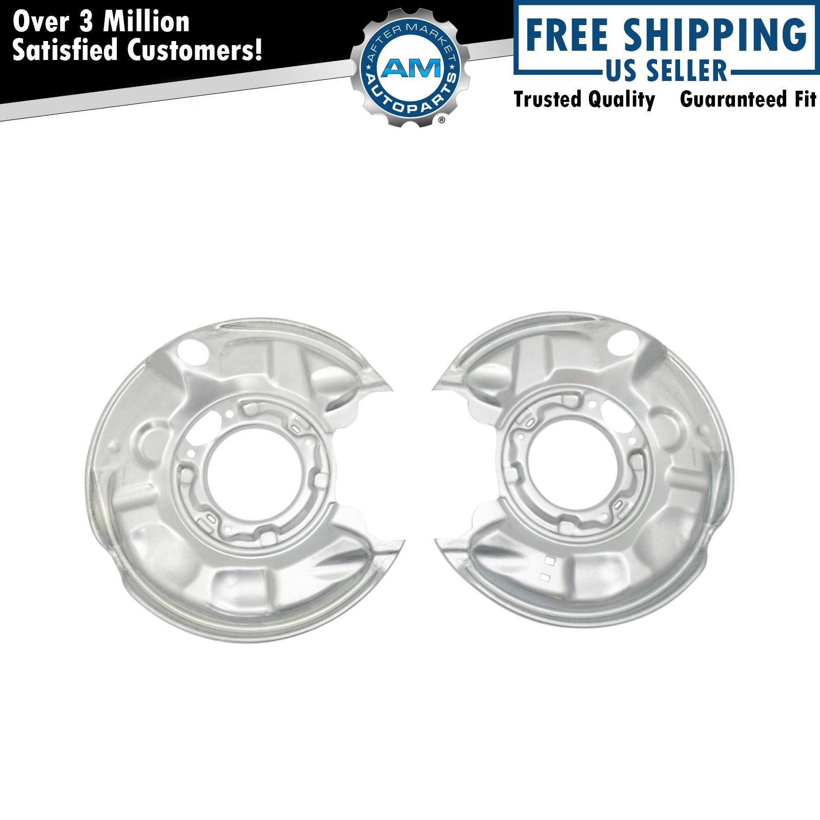 Rear Brake Dust Shield LH RH Kit Pair Set of 2 for Mercedes Benz New