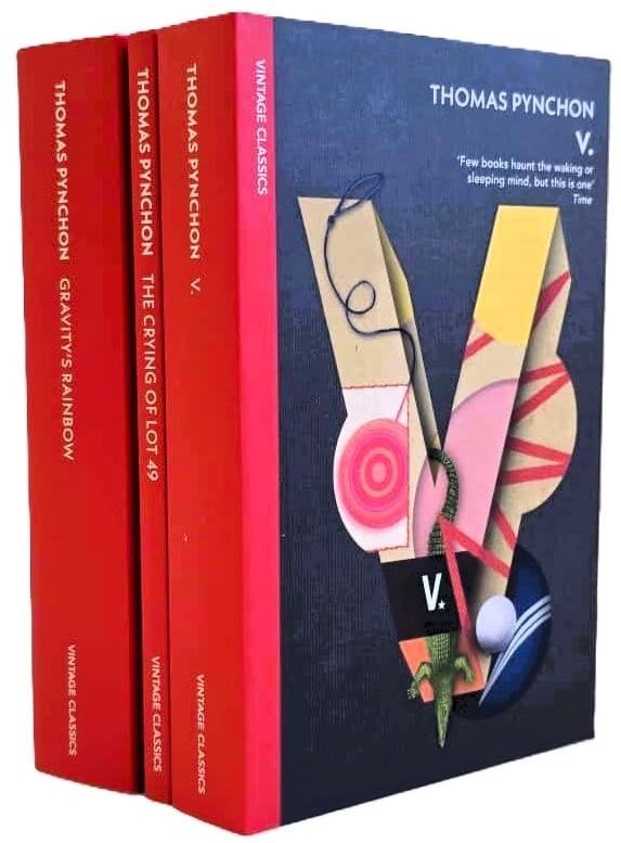 Thomas Pynchon Novels 3 Books Collection Set The Crying of Lot 49, V ,Gravity's