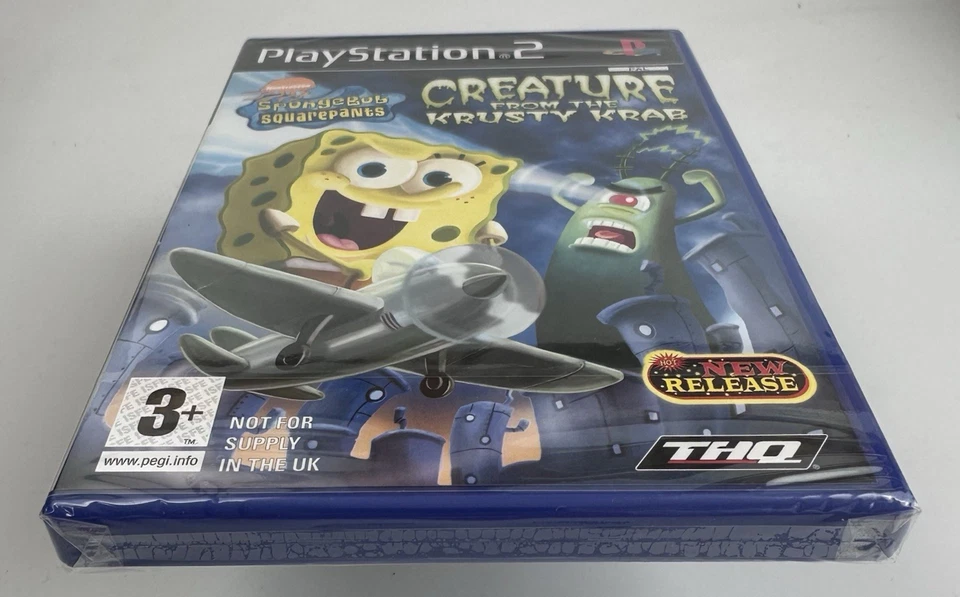 PS2 SpongeBob SquarePants Creature From The Krusty Krab, New And Factory Sealed - Image 3 of 4