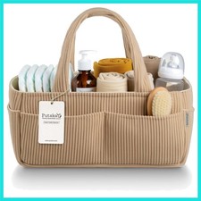Baby Diaper Caddy Organizer for Changing Table   Stylish Nursery Storage Bask...