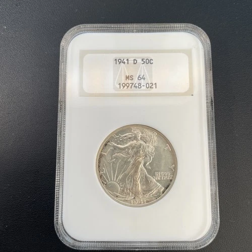 1941-D Walking Liberty Half NGC MS64
