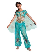 Disney Aladdin Princess Jasmine Halloween Costume, Girl Small 4-6. 1 Pc Jumpsuit