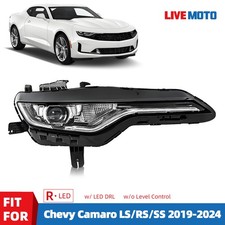 For 2019-2024 Chevy Camaro Led Headlight W Led Drl Wo Leveling Right Passenger
