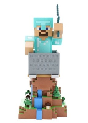 Minecraft Cable Guys Lade-Halter Steve in Eisenrüstung 22cm