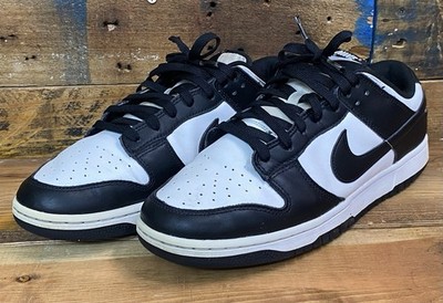 Nike Dunk Low Shoes Black White Panda DD1391-100 Men's 10 US 44 EU Used