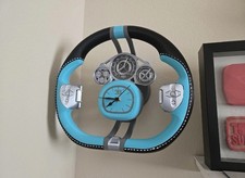 Bugatti Tourbillon Inspired 1:1 Steering Wheel Wall Clock Custom 3D Printed PLA