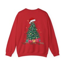Christmas Family Sweatshirt, Holiday Xmas Jumper, Red Crewneck