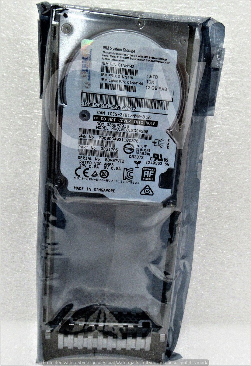 0B31795 IBM HUC101818CS4200 1.8TB 10K 12Gb/s 2.5