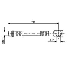 1x ORIGINAL® Bosch Bremsschlauch Hinten für Opel ASTRA G CC ASTRA G CLASSIC