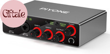 Audio Interface, 2X2 24-Bit/192Khz Interface for High-Fidelity, Studio Quality P