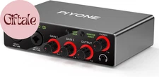 Audio Interface, 2X2 24-Bit/192Khz Interface for High-Fidelity, Studio Quality P